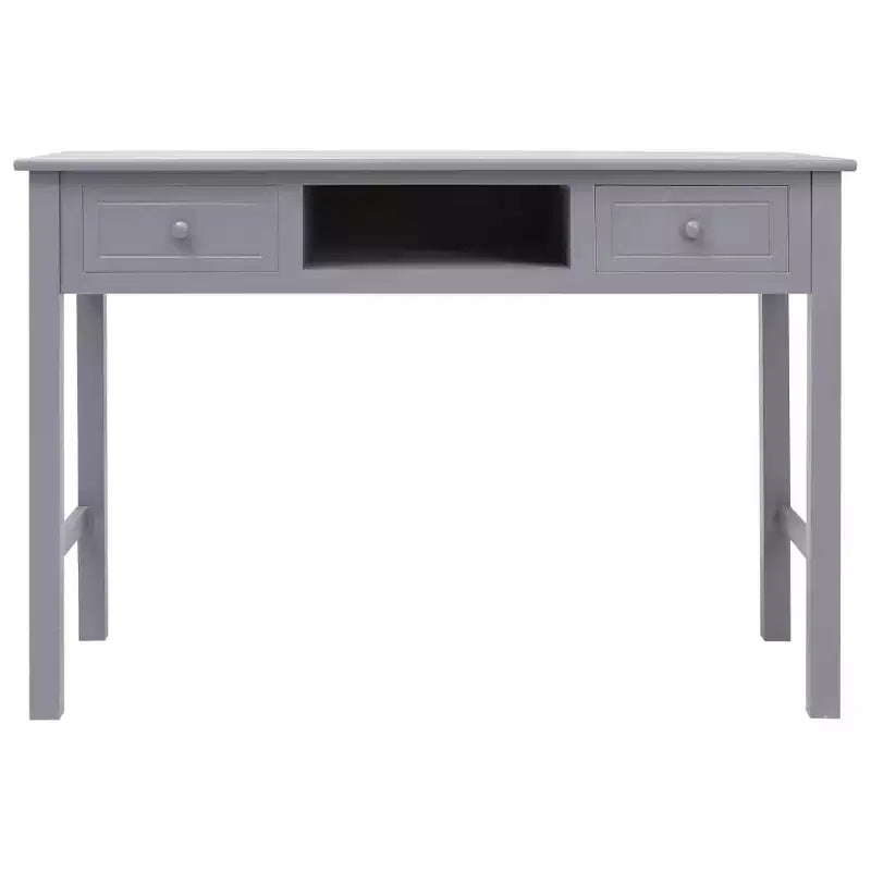 Bureau Gris Bois de paulownia, Bois de peuplier Bureau moyen Rectangulaire