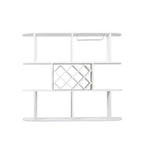 Étagère à vin murale CuisinSmart, étagère de bar suspendue à 3 niveaux grande capacité, porte-verres à vin, étagère de présentation pour bouteilles de vin, pour la décoration de la cuisine ou de la salle à manger