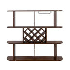 Étagère à vin murale CuisinSmart, étagère de bar suspendue à 3 niveaux grande capacité, porte-verres à vin, étagère de présentation pour bouteilles de vin, pour la décoration de la cuisine ou de la salle à manger