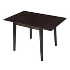 Okak 30X45IN Ensemble de table à manger extensible minimaliste pour 4, table de cuisine avec pieds en bois d'hévéa, table pliante pour salle à manger, petits espaces