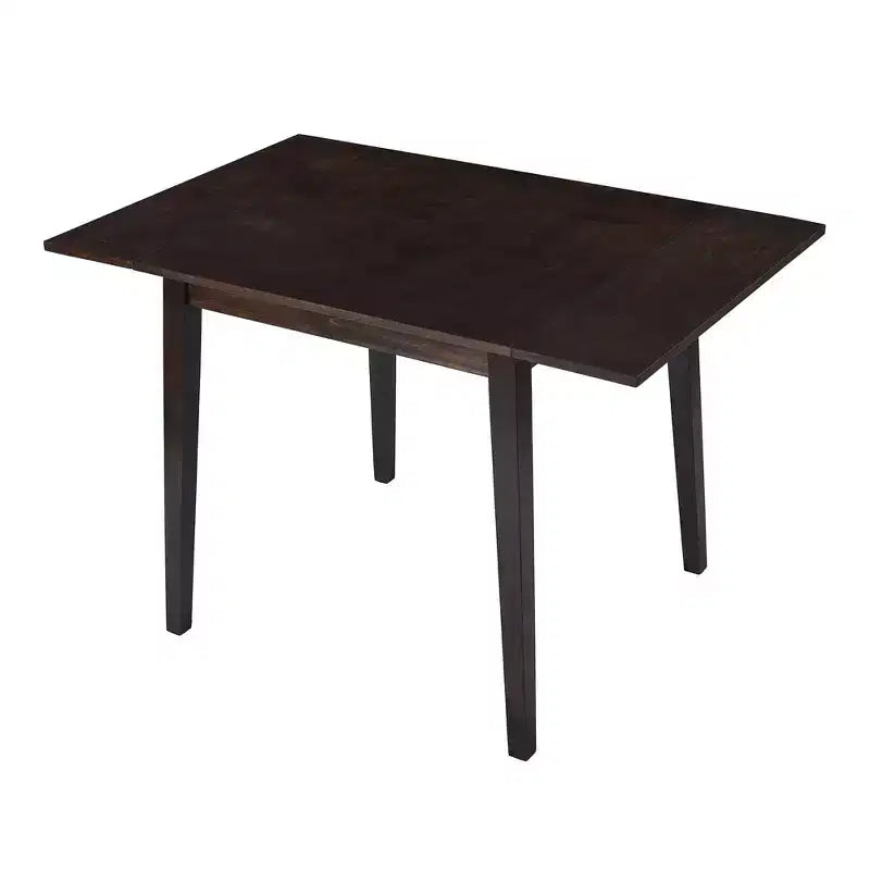 Okak 30X45IN Ensemble de table à manger extensible minimaliste pour 4, table de cuisine avec pieds en bois d'hévéa, table pliante pour salle à manger, petits espaces