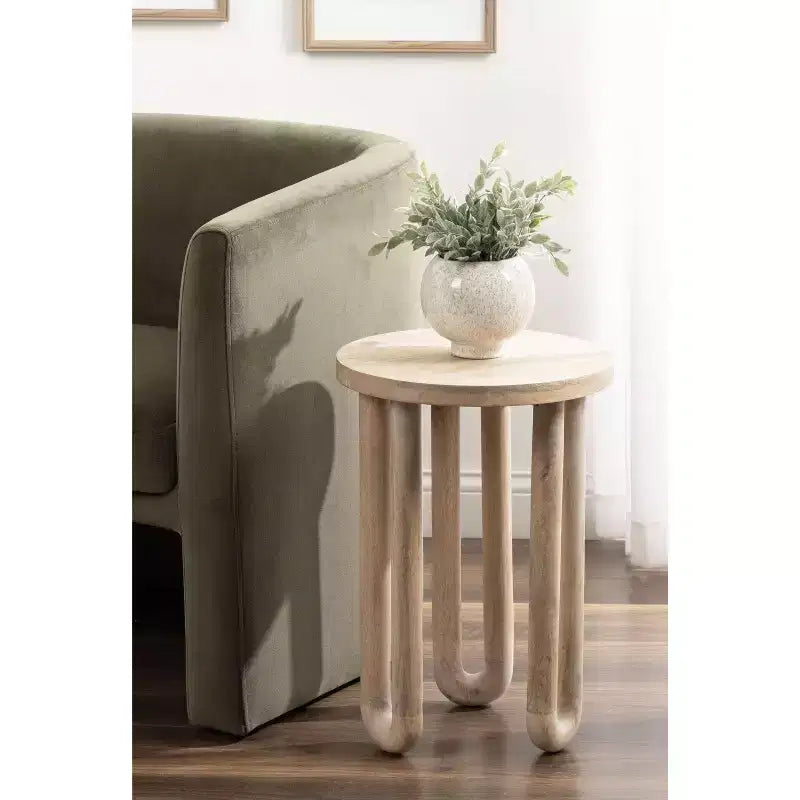 Table d'appoint Kenzo en bois par Kate and Laurel