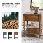 Table d'appoint haute Esther de 26 po avec prises de chargement intégrées|ARTFUL LIVING DESIGNS