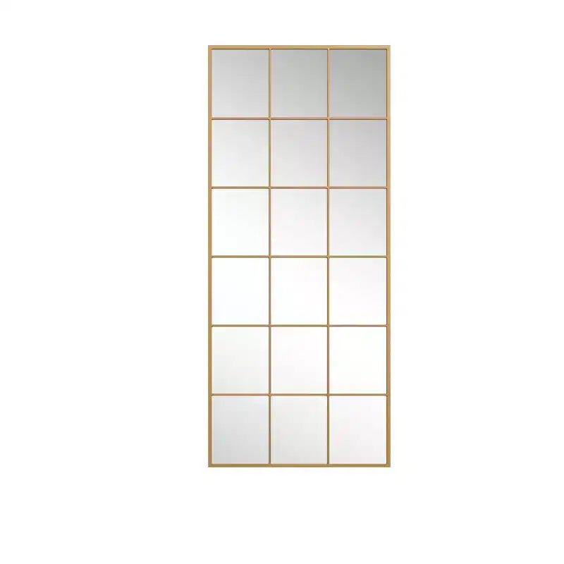 Miroir sur pied HomeRoots 69 avec cadre en métal doré