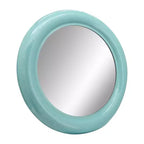 Miroir Mural Rond Moderne, Cadre en Métal, Accent Décoratif Contemporain, Design en Fer Élégant pour Salon, Chambre, Salle de Bain ou Bureau - 36
