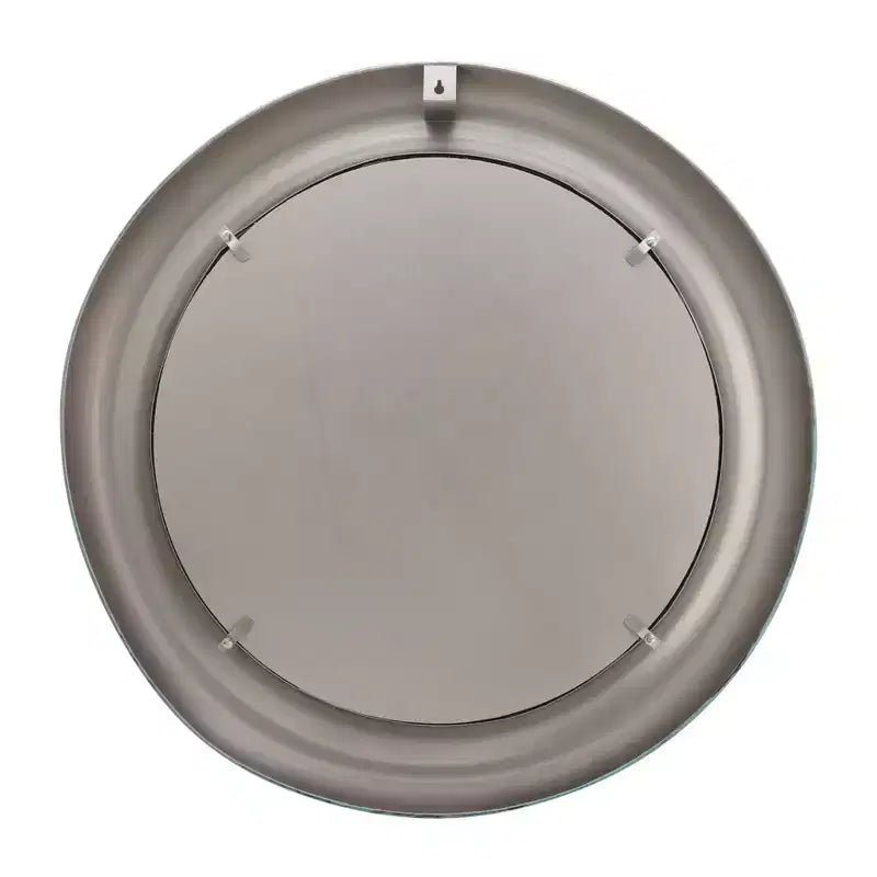 Miroir Mural Rond Moderne, Cadre en Métal, Accent Décoratif Contemporain, Design en Fer Élégant pour Salon, Chambre, Salle de Bain ou Bureau - 36