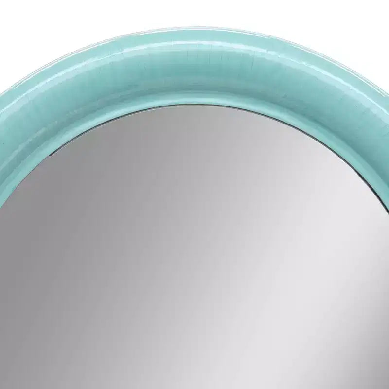 Miroir Mural Rond Moderne, Cadre en Métal, Accent Décoratif Contemporain, Design en Fer Élégant pour Salon, Chambre, Salle de Bain ou Bureau - 36