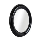 Miroir Mural Rond Moderne, Cadre en Métal, Accent Décoratif Contemporain, Design en Fer Élégant pour Salon, Chambre, Salle de Bain ou Bureau - 36