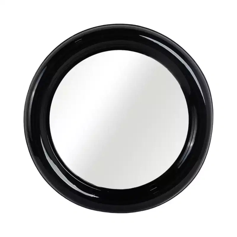 Miroir Mural Rond Moderne, Cadre en Métal, Accent Décoratif Contemporain, Design en Fer Élégant pour Salon, Chambre, Salle de Bain ou Bureau - 36