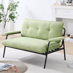 MAYEERTY Canapé vert de 134 cm, facile à manipuler pour divers scénarios : petit appartement, salon, chambre.