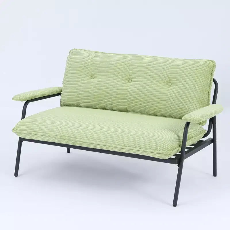 MAYEERTY Canapé vert de 134 cm, facile à manipuler pour divers scénarios : petit appartement, salon, chambre.