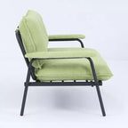 MAYEERTY Canapé vert de 134 cm, facile à manipuler pour divers scénarios : petit appartement, salon, chambre.