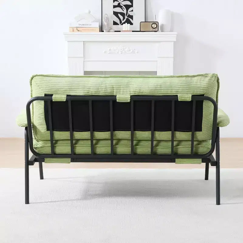 MAYEERTY Canapé vert de 134 cm, facile à manipuler pour divers scénarios : petit appartement, salon, chambre.