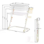 FurnitureR Plateau TV Pliable Réglable avec 4 Hauteurs et 3 Angles d'Inclinaison, Tables Pliantes pour Dîner, Table d'Appoint pour Ordinateur Portable et Collation avec Porte-Gobelet pour Canapé, 2 PIÈCES. Blanc