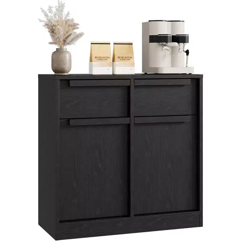 Modern Sideboard Buffet with 2 Drawers, 31.5 Inch Kitchen Dining Cabinet, Spacious Tabletop for Versatile Use and Ample Storage