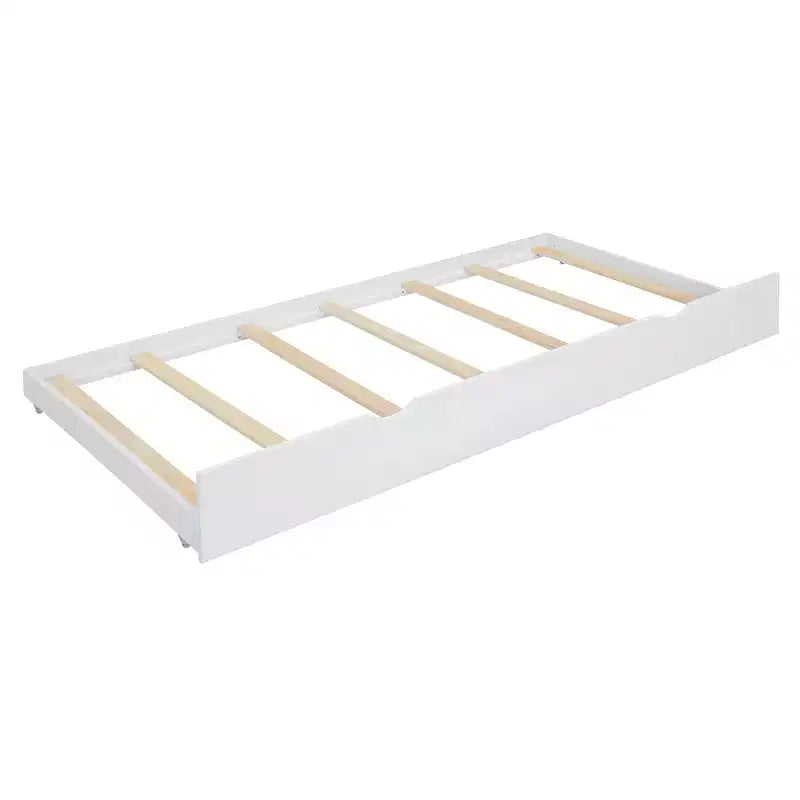 Lit queen size avec rangement et lit gigogne double XL, Lit plateforme queen size en bois avec 2 tiroirs de rangement