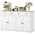 Modern Sideboard, Buffet Cabinet with Storage Drawers, Adjustable Shelves for Living Room, Dining Room, Entryway