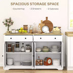 Bahut moderne, Meuble de rangement avec tiroirs, Étagères réglables pour salon, salle à manger, entrée