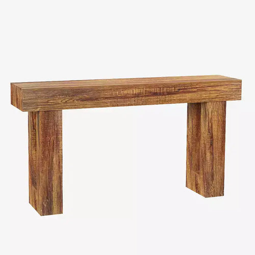 63 Long Narrow Rectangular Console Table, Farmhouse Wood Entryway Table for Hallway, Foyer & Living Room, Sofa Table Behind Couch