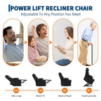 Fauteuils inclinables électriques pour adultes, fauteuil inclinable avec appuie-tête motorisé et ports de charge, fauteuil canapé inclinable électrique pour salon