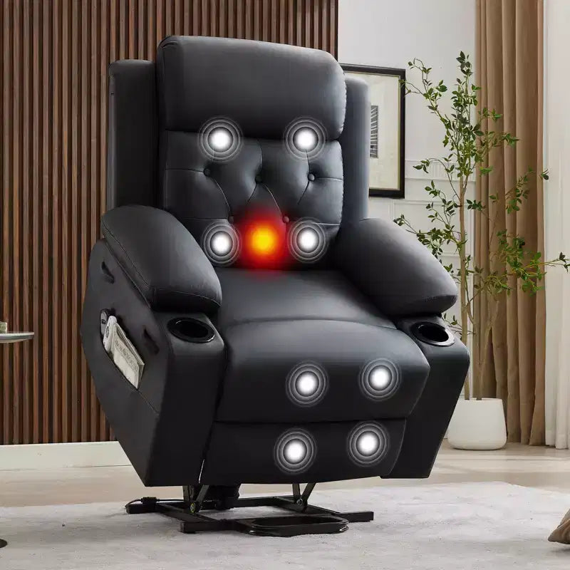 Fauteuils inclinables électriques pour adultes, fauteuil inclinable avec appuie-tête motorisé et ports de charge, fauteuil canapé inclinable électrique pour salon