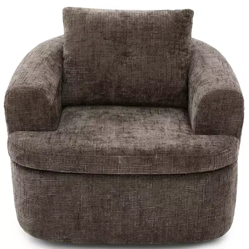 Fauteuil pivotant Merax 360° avec dossier capitonné et double coussin moelleux