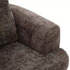 Fauteuil pivotant Merax 360° avec dossier capitonné et double coussin moelleux