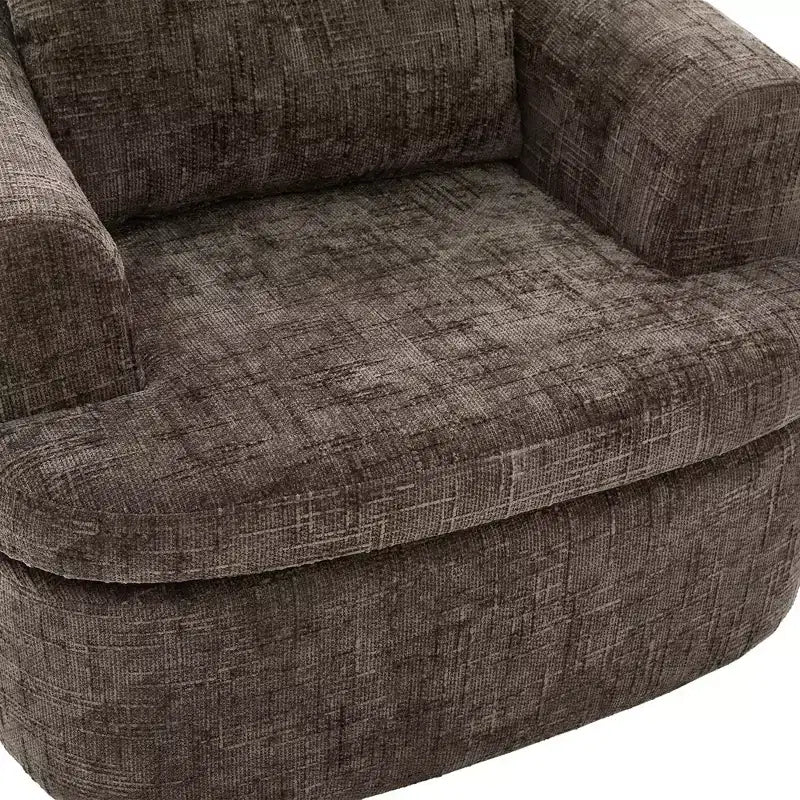Fauteuil pivotant Merax 360° avec dossier capitonné et double coussin moelleux