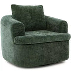 Fauteuil pivotant Merax 360° avec dossier capitonné et double coussin moelleux
