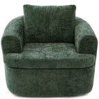 Fauteuil pivotant Merax 360° avec dossier capitonné et double coussin moelleux