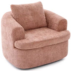 Fauteuil pivotant Merax 360° avec dossier capitonné et double coussin moelleux