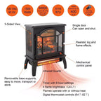 Cheminée électrique de 18 pouces avec luminosité de flamme réglable, cheminée chauffante pour salon, bureau à domicile, appartement