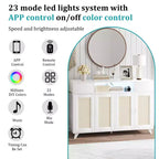 COZONY Buffet avec 2 tiroirs en rotin, Bahut de rangement de style bohème avec cadre en bois pour salon, salle à manger, couloir