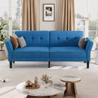 Canapé futon, canapé convertible avec dossier et accoudoirs réglables, canapé-lit futon moderne pour salon, chambre à coucher, appartement