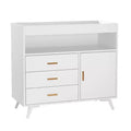 Baby Changing Table Dresser C White, 3-Drawer Nursery Dresser with Removable Changing Pad for Infants
