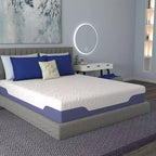 Matelas Hybride Rafraîchissant Okak avec Ressorts, Matelas Hybride en Mousse à Mémoire de Forme Écologique, Matelas Anti-Pression pour la Maison, l'Hôtel