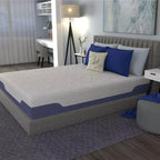 Matelas Hybride Rafraîchissant Okak avec Ressorts, Matelas Hybride en Mousse à Mémoire de Forme Écologique, Matelas Anti-Pression pour la Maison, l'Hôtel