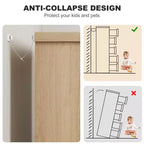 Commode cinq tiroirs avec poignées intégrées, meuble de rangement moderne en bois, compact et peu encombrant, adapté aux salons.