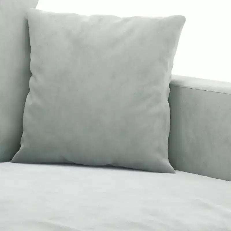 Canapé 2 places Velours gris clair (100 % polyester), métal, textilène