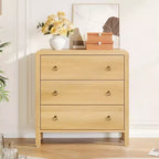 Commode multi-tiroirs COZONY, Meuble de rangement haut avec poignées métalliques, Organisateur autoportant pour chambre, salon, entrée