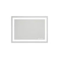 HomeRoots 20 Clear Lighted Frameless Bathroom Vanity Mirror