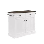 HomeStock Îlots de cuisine en métal de 91 cm de haut avec 2 portes et 2 étagères