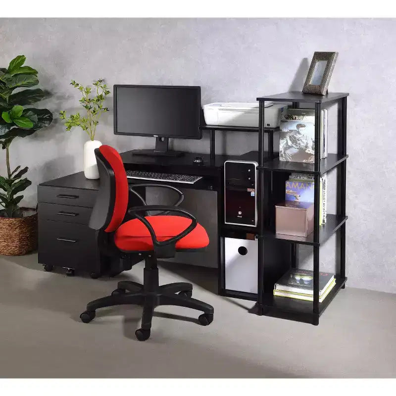 Bureaux d'écriture HomeStock en bois blanc de 12 cm de haut sans rangement