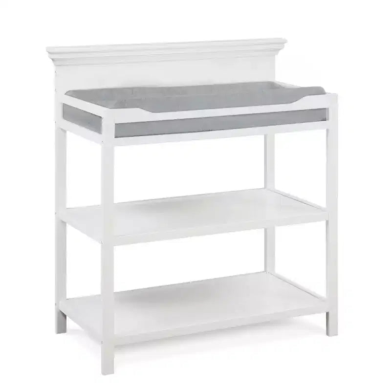 Table à langer universelle Whisen, design de transition avec finition non toxique et étagères ouvertes