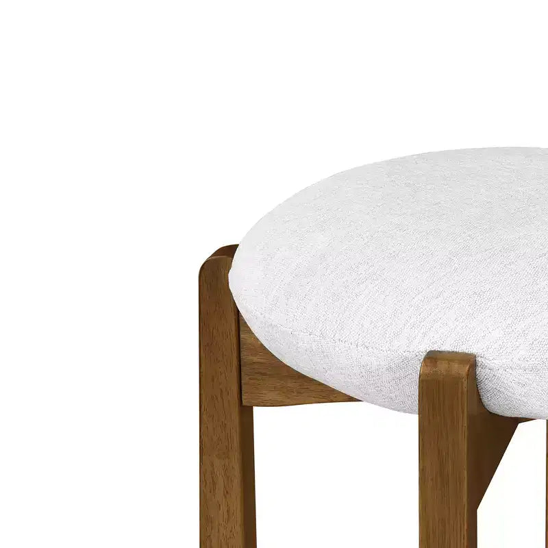 Tabourets de bar rembourrés modernes en bois d'hévéa Buchanan de Christopher Knight Home (Lot de 4)