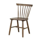 Lot de 2 chaises de salle à manger Royal Hampton, dossier à barreaux, pieds fuselés, bois de noyer