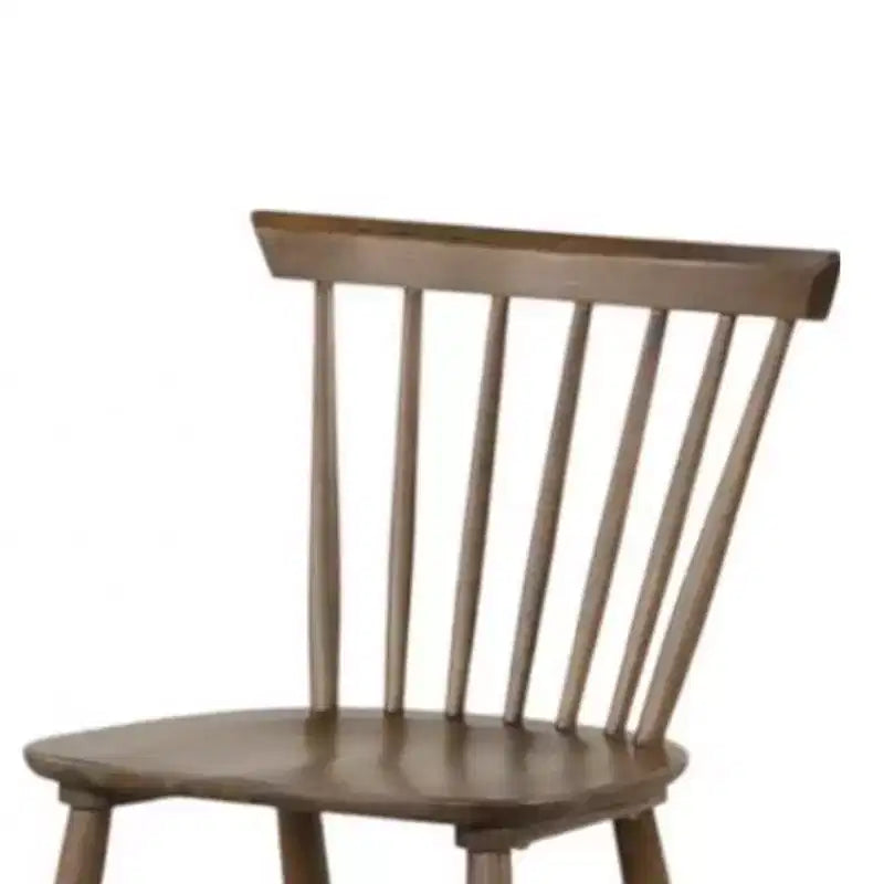 Lot de 2 chaises de salle à manger Royal Hampton, dossier à barreaux, pieds fuselés, bois de noyer