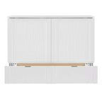 Lit escamotable mural Murphy double/grand avec tiroirs de rangement, lit armoire Murphy compact avec port USB pour chambre d'amis, structure à poulies, gris