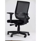 HomeStock Chaise de bureau ergonomique en simili cuir marron, réglable en hauteur, avec inclinaison, hauteur de 47 po