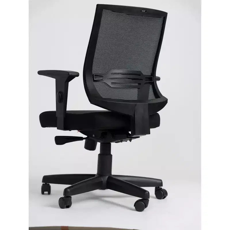 HomeStock Chaise de bureau ergonomique en simili cuir marron, réglable en hauteur, avec inclinaison, hauteur de 47 po